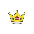 Princess crown vector illustration