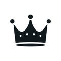 Crown vector king icon. Princess queen simple crown icon shape Royalty Free Stock Photo