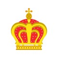 Crown vector king queen isolated icon royal design. Symbol illustration luxury princess jewelry