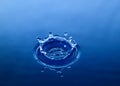 Crown water drop Royalty Free Stock Photo