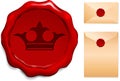 Crown Wax Seal Royalty Free Stock Photo
