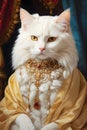 Crowned Majesty: Portraitures of Your Cat\'s Regal and Queenly Aura Royalty Free Stock Photo