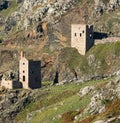 Crowns Engine Houses at Botallack - Tin and Copper mine in Cornwall England.