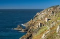 Crowns Engine Houses at Botallack - Tin and Copper mine in Cornwall England. Royalty Free Stock Photo