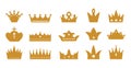 Crowns gold and tiaras for the king and queen