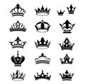 Crowns Vector silhouettes