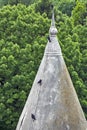 Crows on a pointed roof Royalty Free Stock Photo