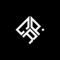 CRP letter logo design on black background. CRP creative initials letter logo concept. CRP letter design