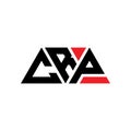 CRP triangle letter logo design with triangle shape. CRP triangle logo design monogram. CRP triangle vector logo template with red Royalty Free Stock Photo