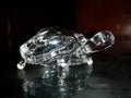Crsytal glass turtle Royalty Free Stock Photo