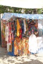 Fair market fabric details cloths Ipanema Rio de Janeiro Brazil Royalty Free Stock Photo