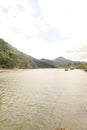 Guarau beach people leisure moutain blue sky Peruibe