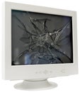 CRT monitor cutout