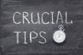 Crucial tips watch Royalty Free Stock Photo