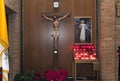 Crucifix altar at Saint Theresa Church in the Bronx
