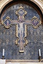 Crucifix, altar in San Petronio Basilica in Bologna