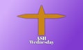 Crucifix with ash Wednesday
