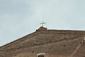 Crucifix on the chutch roof Royalty Free Stock Photo