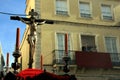 Crucifix,, Easter celebration in Jerez Spain Royalty Free Stock Photo