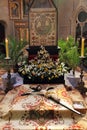 The crucifix in front of God\'s tomb was exhibited on Holy Saturday and prepared for worship in the Zagreb Cathedral
