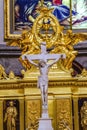 Crucifix Golden Altar Cathedral Berlin Germany