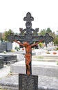 Crucifix,Jesus,Zagreb's cemetery Mirogoj,Eeaster 2016.
