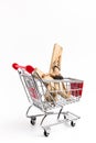 Crucifix in shopping cart