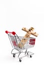 Crucifix in shopping cart