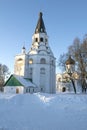 Crucifixion Church and Trinity Cathedral. Alexandrov (Alexandrovskaya Sloboda). Vladimir region