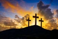 Crucifixion cross symbol of Golgotha Royalty Free Stock Photo