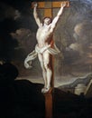 Crucifixion, French school, folower of Charles le Brun, oil on canvas, 17 century, the Passion in Art from Mimara Museum in Zagreb