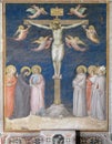 Crucifixion, fresco, Sacristy in Basilica di Santa Croce in Florence Royalty Free Stock Photo