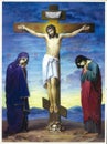Crucifixion of Jesus Christ. Calvary Royalty Free Stock Photo