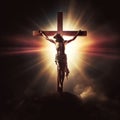 Crucifixion of Jesus Christ on the cross. Jesus Christ on the cross