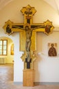 Crucifixion, panel painting, Siena, Italy