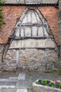 Cruck Truss cottage remnant Royalty Free Stock Photo