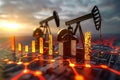 Crude market fluctuations: analyzing the dynamic shifts in oil prices per barrel. tracing the rise and fall patterns