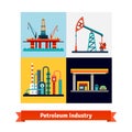 Crude oil extraction, refining, selling business