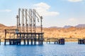 Crude oil loading terminal Royalty Free Stock Photo