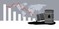 Crude oil prices plunge and economic recession
