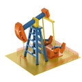 Crude oil pump or oil rig