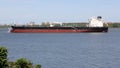 Crude Oil Tanker BRITISH REASON anchored in the Narrows, New York, NY, USA Royalty Free Stock Photo