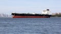 Crude Oil Tanker BRITISH REASON anchored in the Narrows, New York, NY, USA Royalty Free Stock Photo