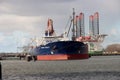 Crude Oil Tanker Ligovsky prospect in the Botlek Harbor