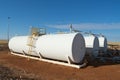 Crude oil tanks Royalty Free Stock Photo