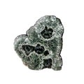 Crude seraphinite stone on white background