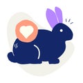 The cruelty free icon, featuring a rabbit with a heart, signifies a heartfelt commitment to ethical beauty, animal friendly