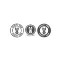 Cruelty free vector circle stamp label. Royalty Free Stock Photo