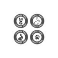 Cruelty free vector label stamp. Royalty Free Stock Photo