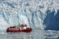 Cruise boat among the icebergs, Greenland